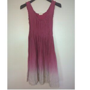 Converse One Star Womens XL Pink Ombre Stripe Sleeveless Dress Cotton Y2K Summer